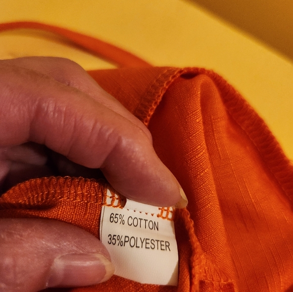 X large (fits more like a large) orange wide leg jumpsuit - Picture 3 of 5